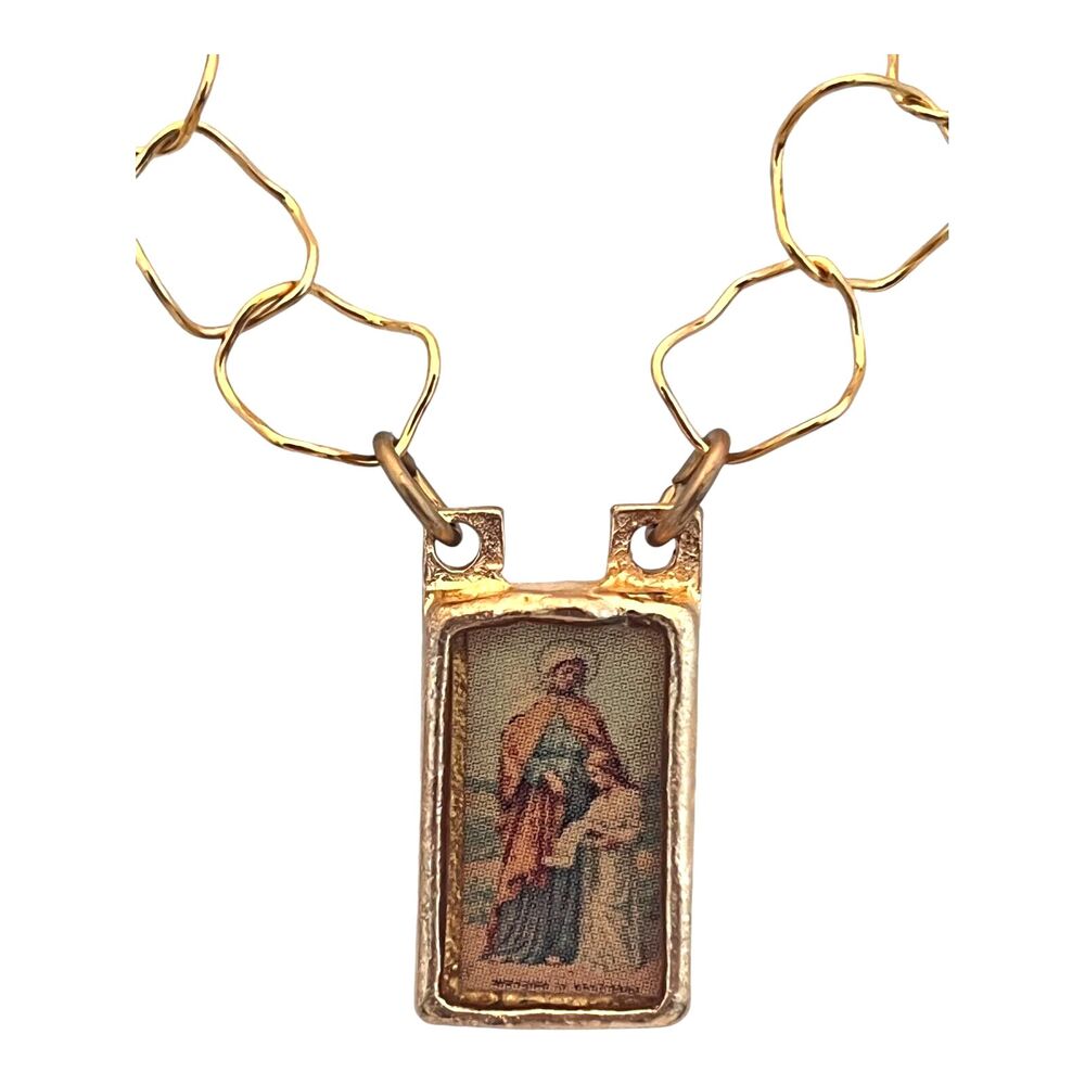 New St. Anne Pendant Necklace Patron Saint of Pregnancy Religious Mothers - 9T